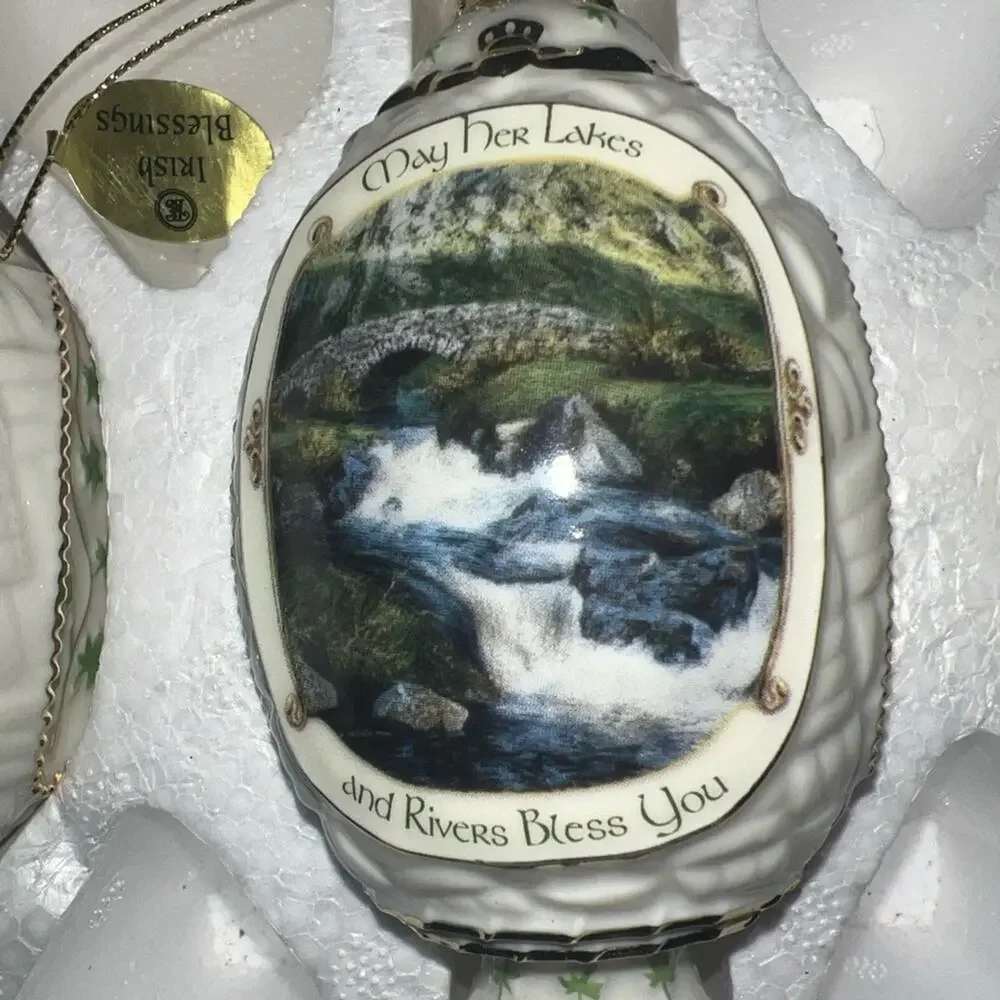 Bradford Edition Irish Blessing Heirloom Porcelain Ornaments